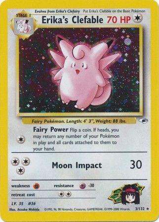 Erika's Clefable 003 [Gym Heroes]  - Unlimited Holofoil