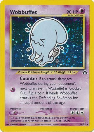 Wobbuffet (16) (16) 016/75 [Neo Discovery]  - Unlimited Holofoil
