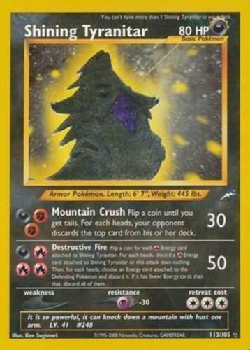Shining Tyranitar [Neo Destiny]  - Unlimited Holofoil