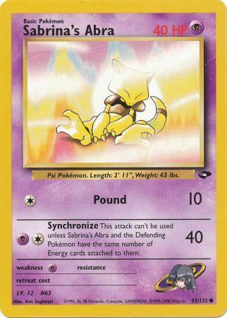 Sabrina's Abra (93/132) [Gym Challenge Unlimited]