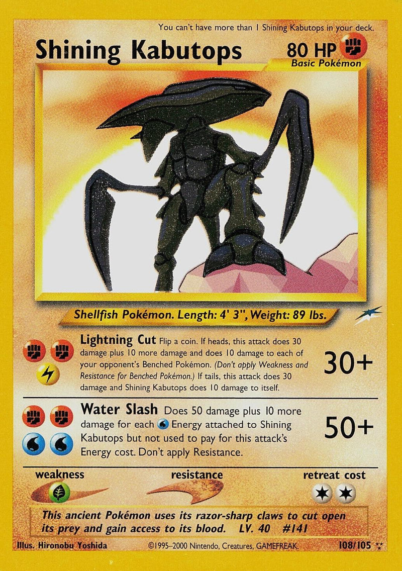 Shining Kabutops (108/105) [Neo Destiny Unlimited]