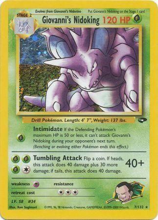 Giovanni's Nidoking 007 [Gym Challenge]  - Unlimited Holofoil
