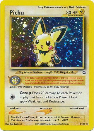 Pichu 012 [Neo Genesis]  - Unlimited Holofoil