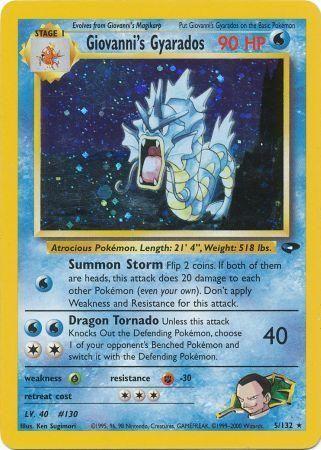 Giovanni's Gyarados [Gym Challenge]  - Unlimited Holofoil