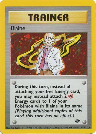 Blaine (17)/132 [Gym Challenge]  - Unlimited Holofoil