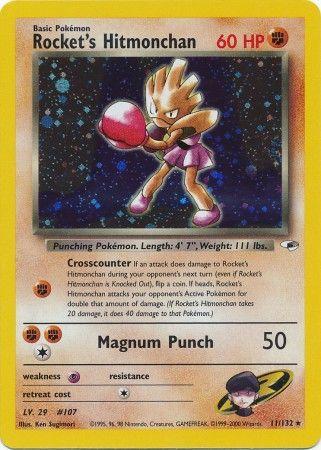 Rocket's Hitmonchan 011 [Gym Heroes]  - Unlimited Holofoil