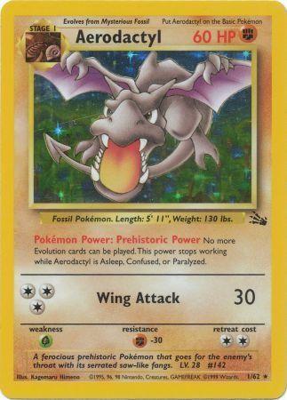 Aerodactyl (1) (1) 001 [Fossil]  - Unlimited Holofoil