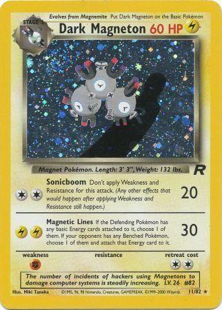 Dark Magneton (11) (11) 011 [Team Rocket]  - Unlimited Holofoil