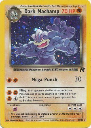 Dark Machamp (10) (10) 010 [Team Rocket]  - Unlimited Holofoil