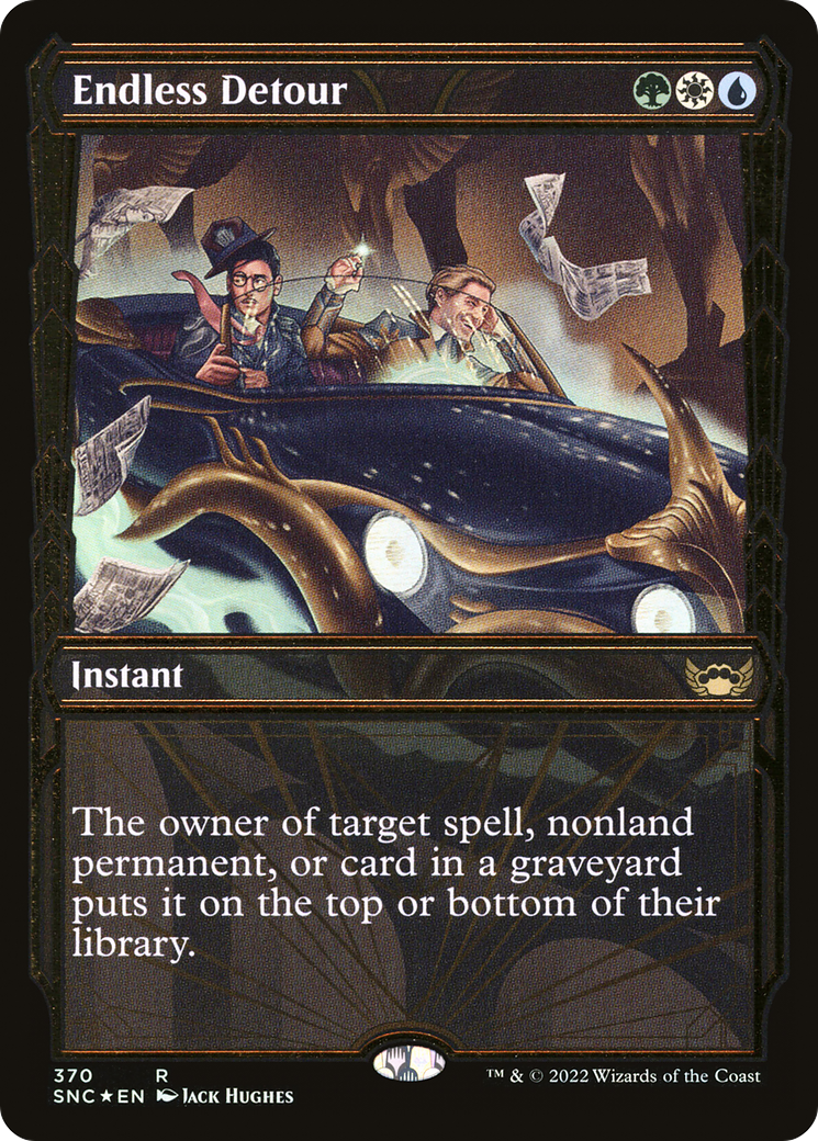 Endless Detour (Gilded Foil): (Showcase) [Streets of New Capenna] Foil