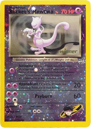 rocket's mewtwo pokemon card {237/193}Team ex proof acrylic case and featuring a striking image of the captivating character Team Rocket's Mewtwo Ex 2025