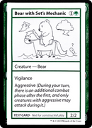 Bear with Set's Mechanic (No PW Symbol) - Mystery Booster Playtest Cards 2021