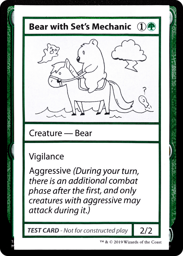Bear with Set's Mechanic (No PW Symbol) - Mystery Booster Playtest Cards 2021