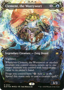 Clement, the Worrywort (Borderless) (Raised Foil) - Bloomburrow: (Showcase) Foil