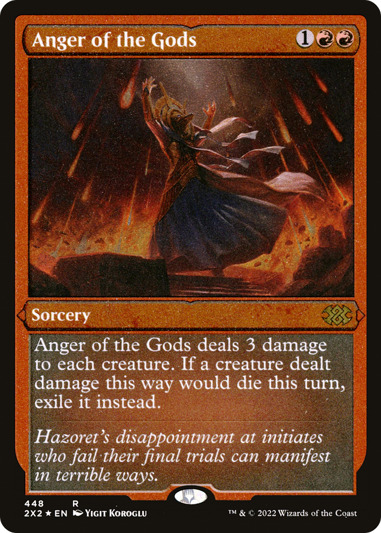 Anger of the Gods (Foil Etched) - Double Masters 2022 Foil