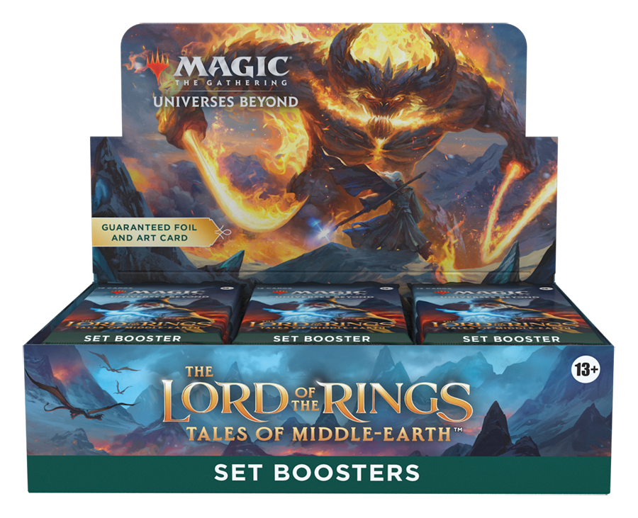 lord of the rings set booster box topper Magic Gathering The Tales of Middle-Earth Draft - 36 Packs + 1 Box Lord of the Rings Set