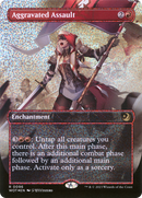 Aggravated Assault (Anime Borderless) (Confetti Foil) - Wilds of Eldraine: Enchanting Tales Foil