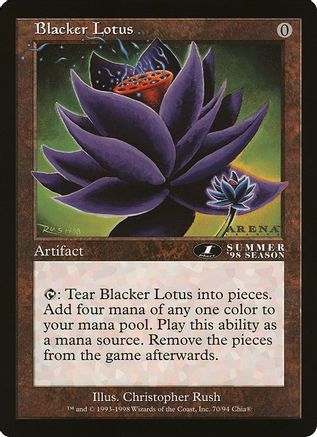 Blacker Lotus (Arena League) - Oversize Cards