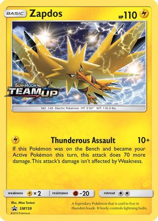 Zapdos - SM159 (Prerelease) [SM Promos] - Holofoil