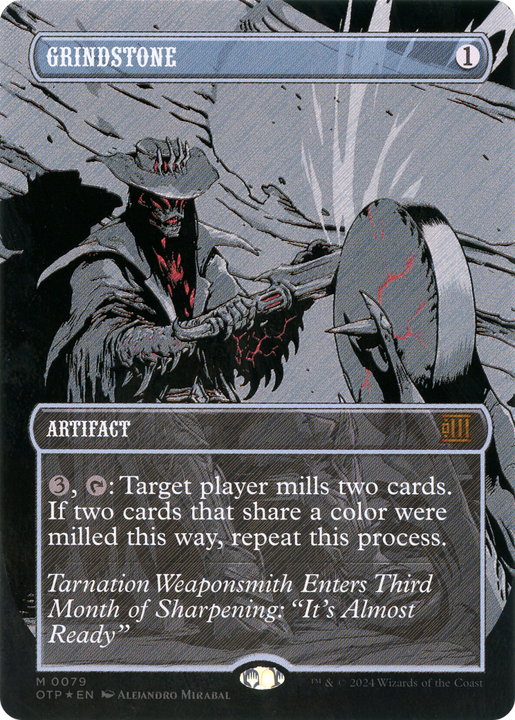 Grindstone (Textured Foil) (Borderless) [Breaking News] Foil