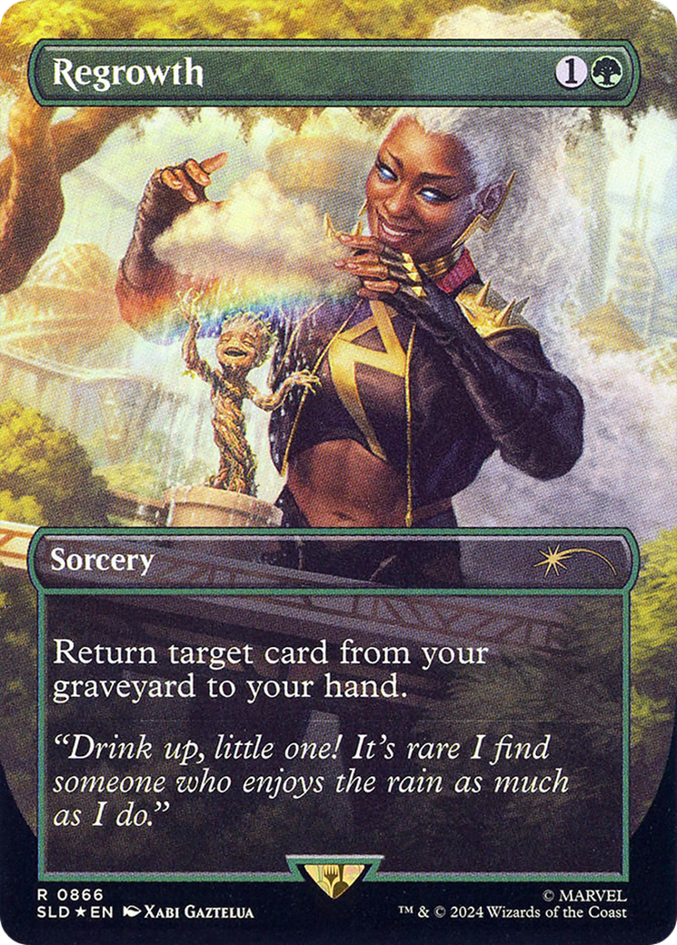 Regrowth (0866) [Secret Lair Drop] (Borderless) Foil