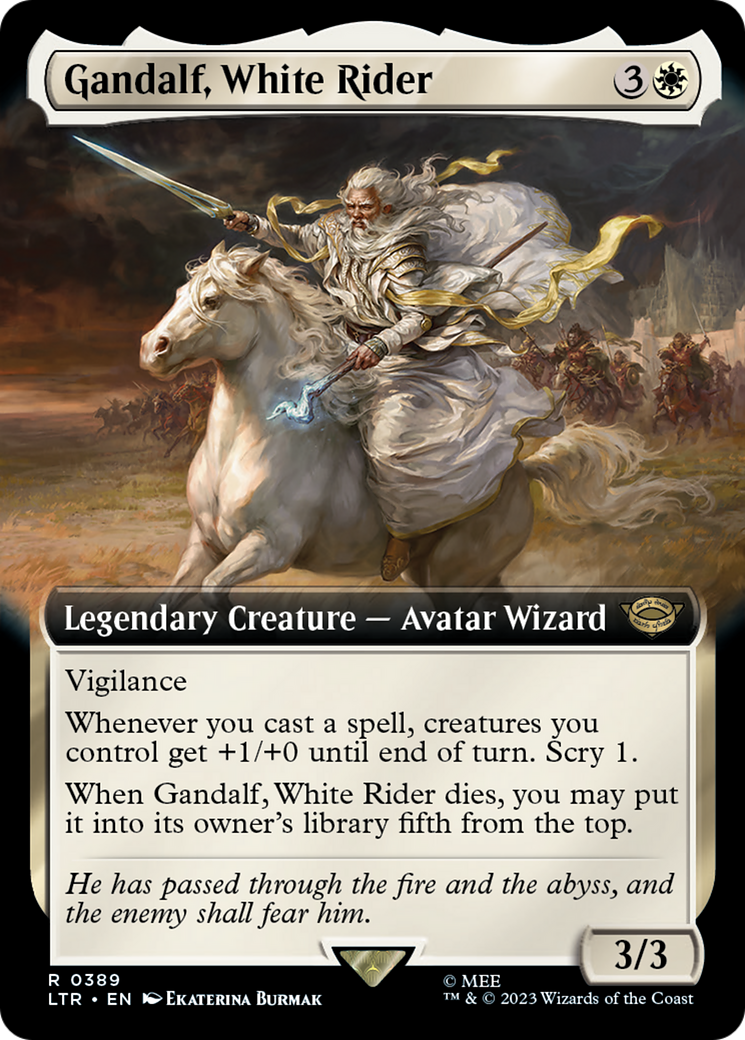 Gandalf, White Rider (Extended Art): (Extended Art) [The Lord of the Rings: Tales of Middle-earth]