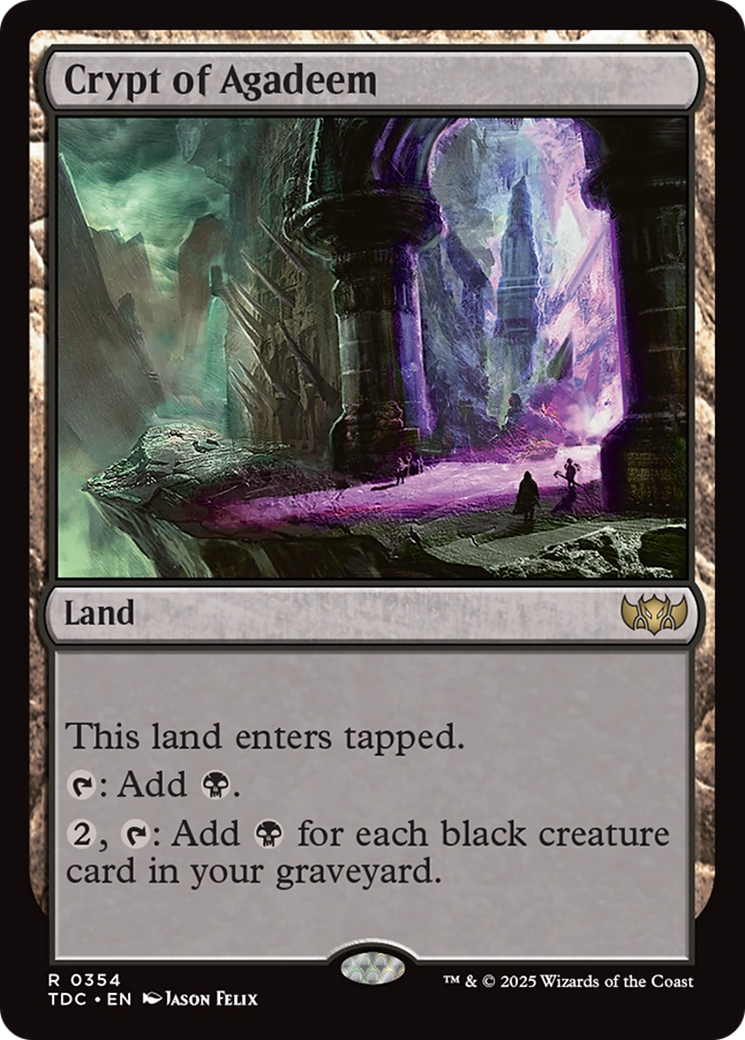 Crypt of Agadeem [Commander: Tarkir: Dragonstorm]