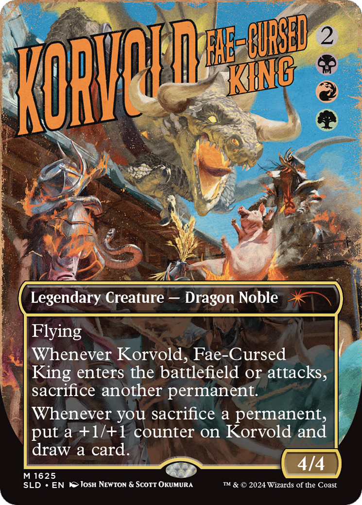 Korvold, Fae-Cursed King [Secret Lair Drop] (Borderless)
