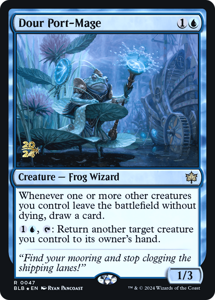 Dour Port-Mage [Bloomburrow Promos] Foil