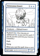 Innocuous Insect (No PW Symbol) [Mystery Booster Playtest Cards 2021]