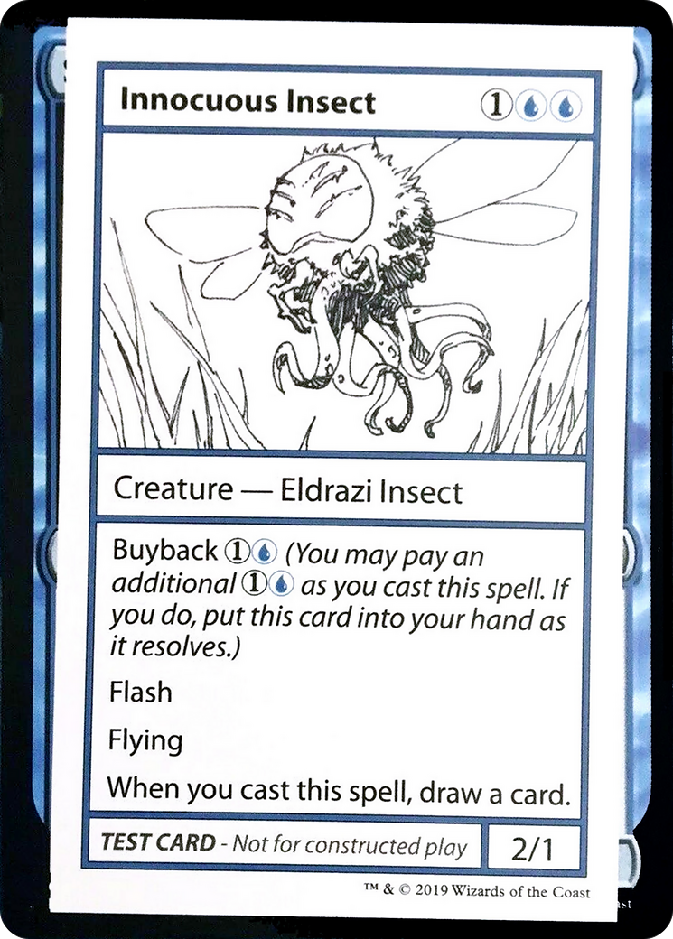 Innocuous Insect (No PW Symbol) [Mystery Booster Playtest Cards 2021]