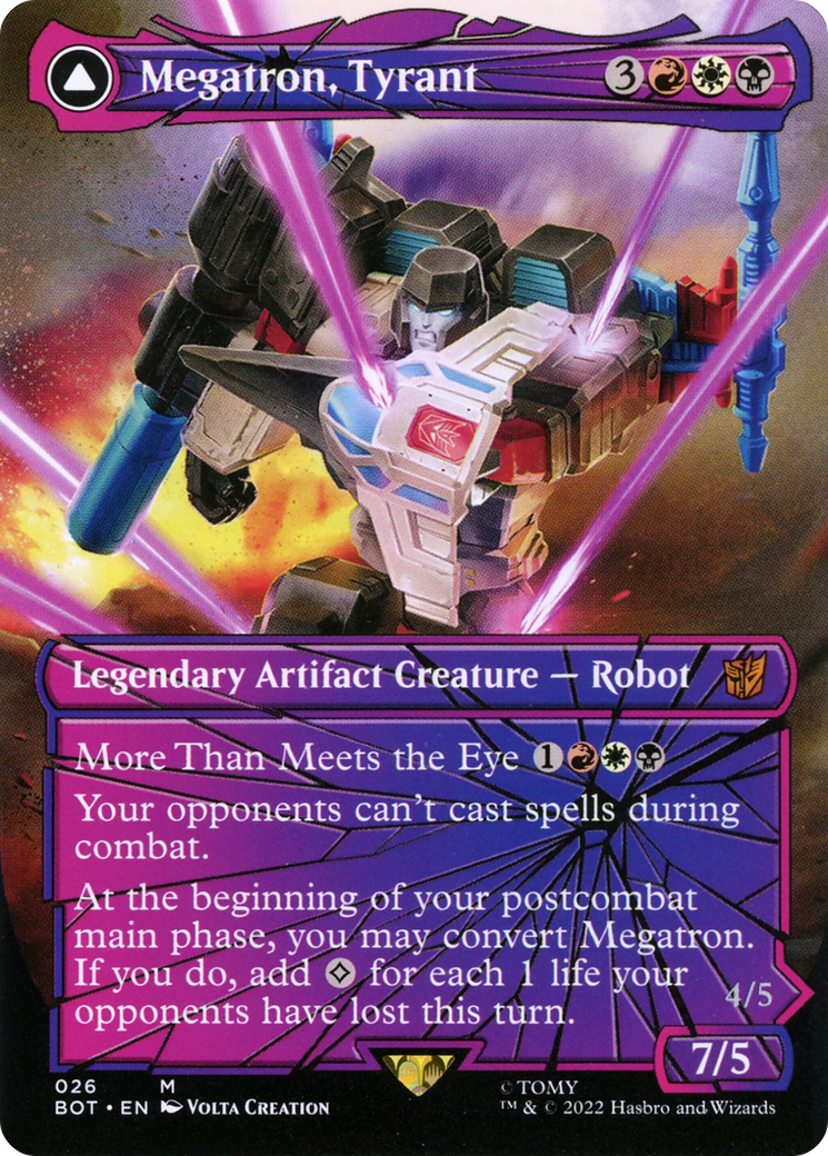 Megatron, Tyrant // Megatron, Destructive Force (Shattered Glass) [Transformers]