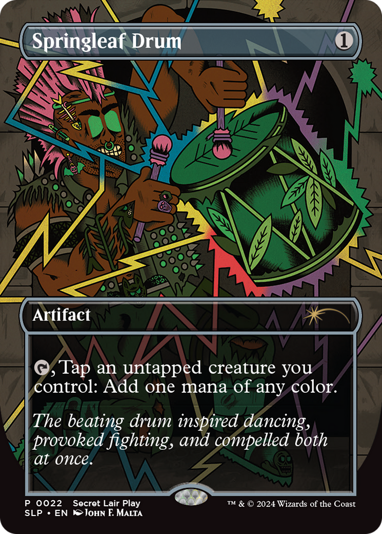 Springleaf Drum (Borderless) [Secret Lair Showdown]