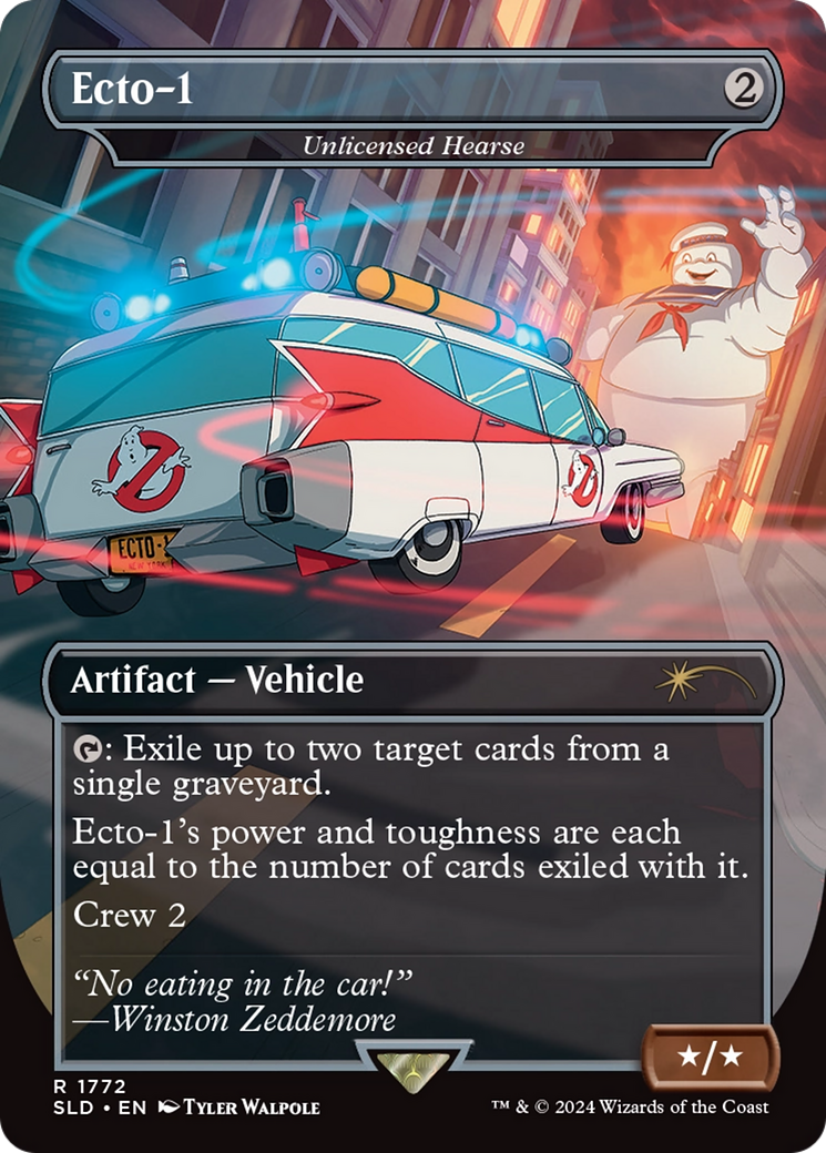 Ecto-1 - Unlicensed Hearse (Borderless) [Secret Lair Drop] / Ecto-1