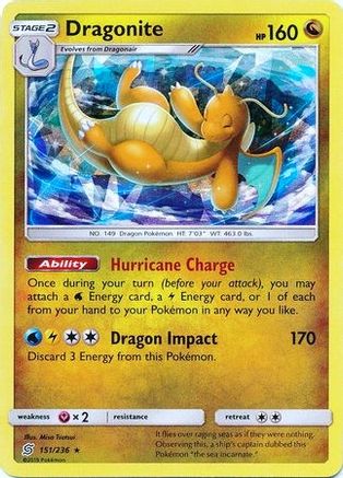 dragonite pokemon card holographic Team Up | Pokmon Preserved in a tamper Dragonite #149 PSA 8