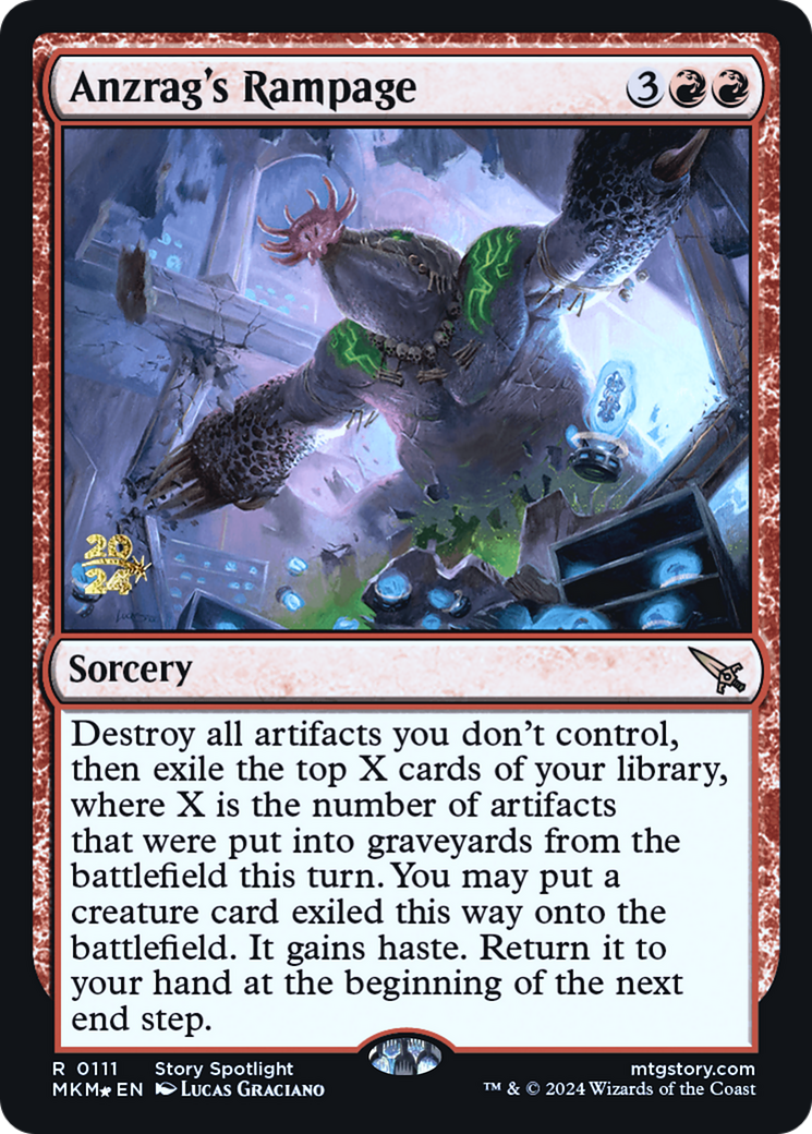 Anzrag's Rampage - Murders at Karlov Manor Promos Foil