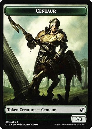 Centaur // Egg Double-Sided Token [Commander 2019]