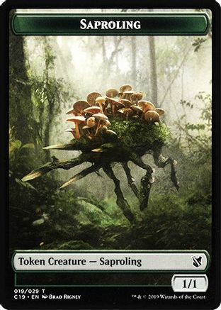 Saproling // Morph Double-Sided Token [Commander 2019]