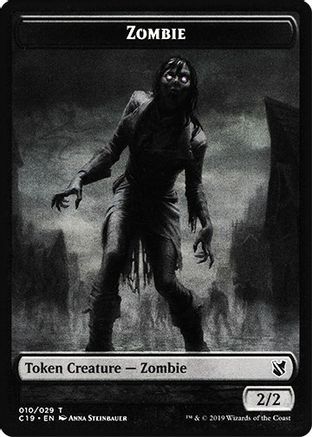 Zombie (010) // Zombie (011) Double-Sided Token [Commander 2019]