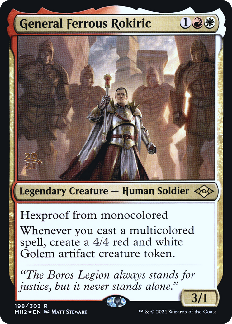 General Ferrous Rokiric [Modern Horizons 2 Promos] Foil