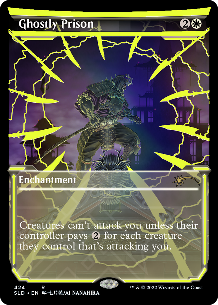 Ghostly Prison (Neon Yellow): (Showcase) [Secret Lair Drop] Foil
