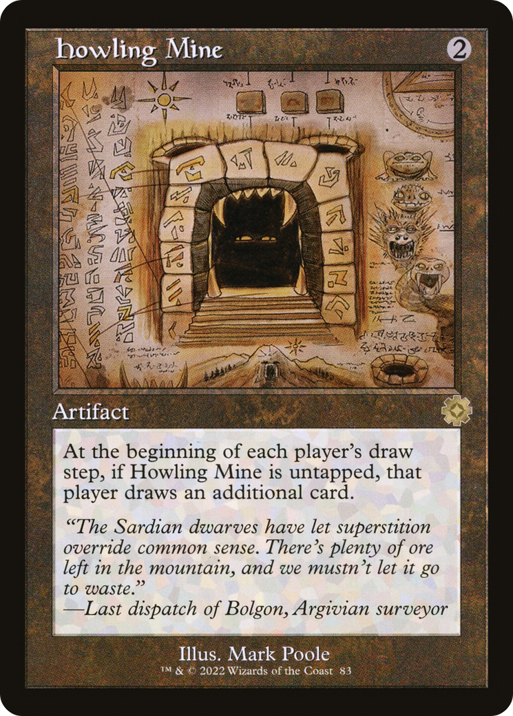 Howling Mine (Schematic) [The Brothers' War Retro Artifacts]