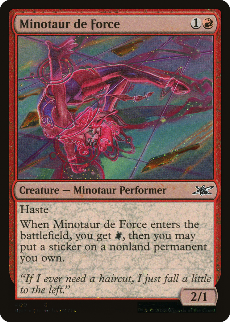 Minotaur de Force (Galaxy Foil) - [Unfinity] Foil