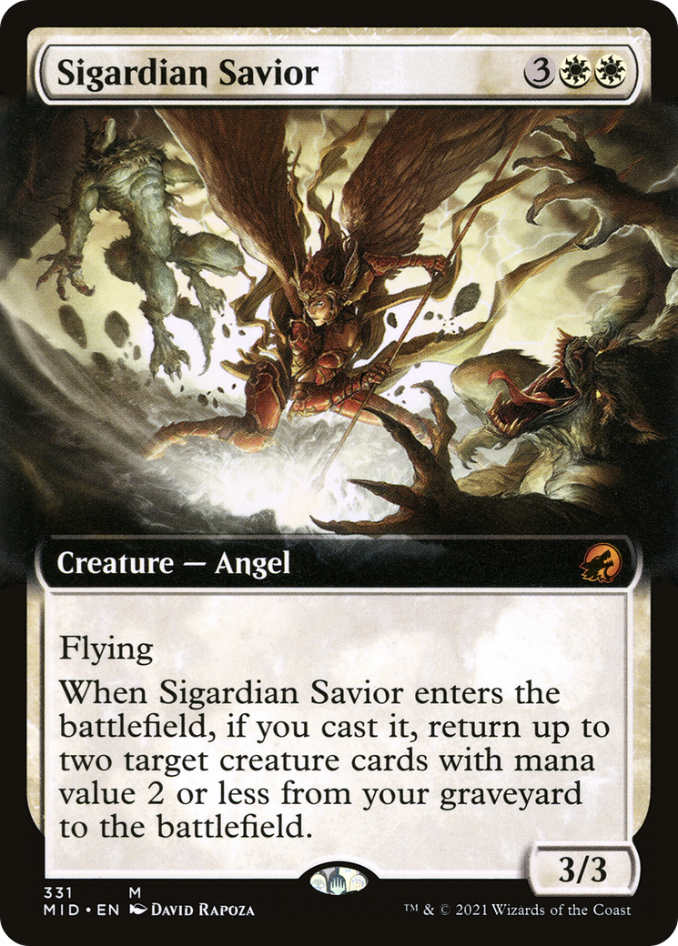 Sigardian Savior (Extended Art) - [Innistrad: Midnight Hunt]: (Extended Art)