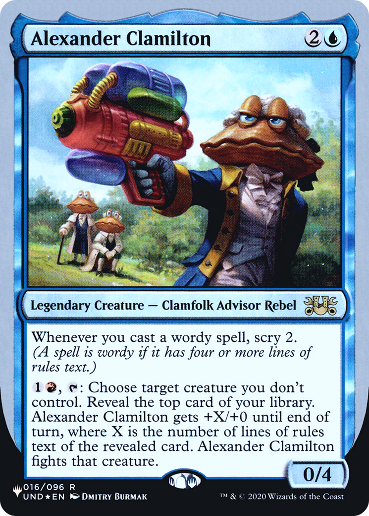 Alexander Clamilton - The List (Unfinity Foil Edition) Foil