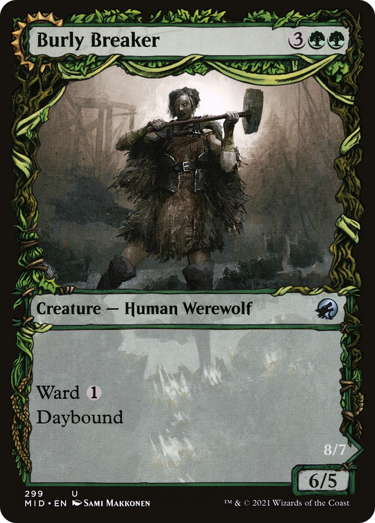 Burly Breaker (Showcase) - Innistrad: Midnight Hunt: (Showcase, Double Faced Transform)