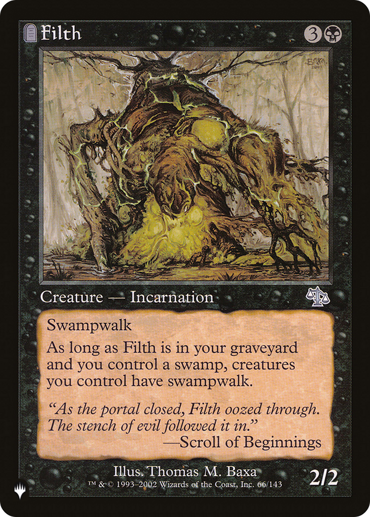 Filth: (tombstone) [The List]