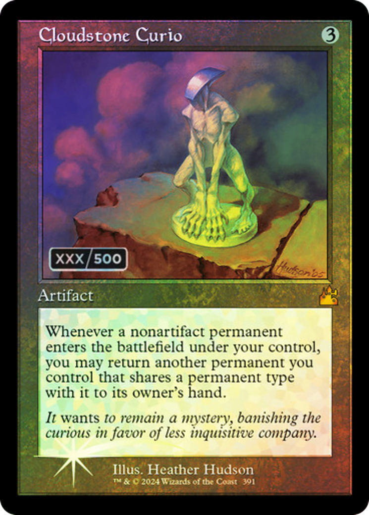 Cloudstone Curio (Retro Frame) (Serial Numbered) [Ravnica Remastered] Foil