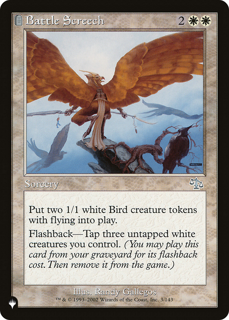 Battle Screech - The List: (tombstone)