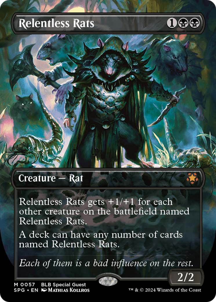 Relentless Rats (Borderless) [Bloomburrow Special Guests]